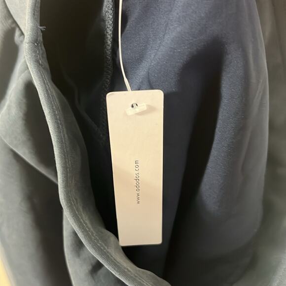 NWT Ododos Shorts Womens M Modal Soft High Waist Wide Leg Pockets Deep Blue - Picture 6 of 6